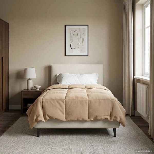 vidaXL Зимен юрган Патичено Розово 155 x 220 cm Микрофибър