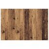 vidaXL Табла с шкаф с чекмедже 3 pcs Старо дърво Инженерно дърво