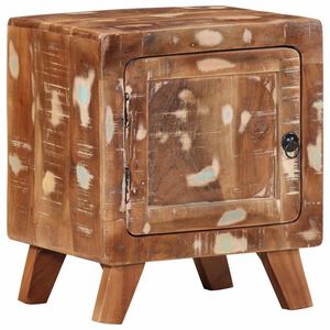 vidaXL Нощно шкафче 40x32x46 cm Масивна дървесина Възстановена