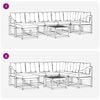 vidaXL Комплект дивани за открито 8 pcs Натурален и Крема