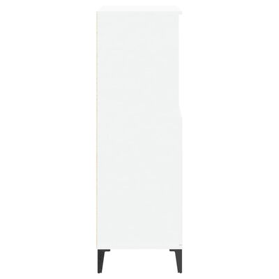 vidaXL Висок шкаф, бял, 60x36x110 см, инженерно дърво