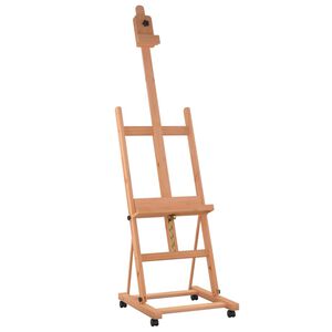 vidaXL Статив 55x53,5x178 см масивно буково дърво