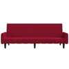 vidaXL 2-местно разтегателно канапе, виненочервено, кадифе