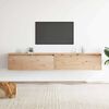 vidaXL Стенни шкафове, 2 бр, 100x30x35 см, борово дърво масив