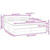vidaXL Box Spring легло с матраци Тъмно сиво 180x210 cm кадифе