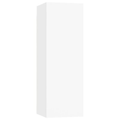 vidaXL ТВ шкаф, бял, 30,5x30x90 см, ПДЧ