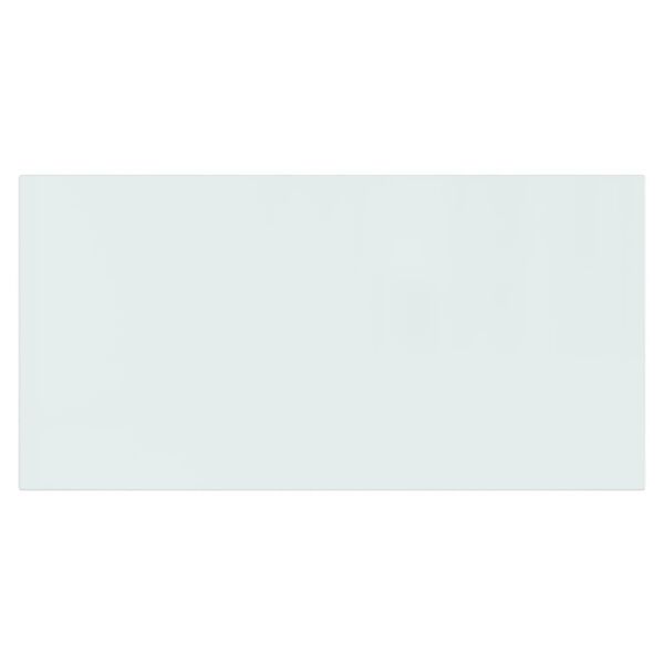 vidaXL Стъклена подложка за камина, правоъгълна, 100x50 см