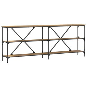 vidaXL Конзолна маса Дъб Артизан 200 x 30 x 75 см Инженерно дърво