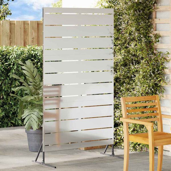 vidaXL Екран за уединение Сив 100 x 50 x 180 см Стомана