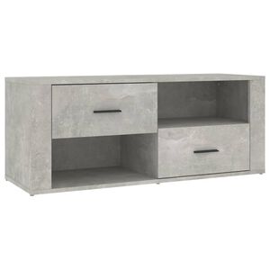 vidaXL ТB шкаф, сив, 100x35x40 см, инженерно дърво
