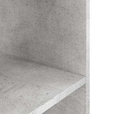 vidaXL Поставка за аквариум, бетонно сив, 60x30x60 см, инженерно дърво