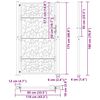 vidaXL Градинска порта, черна, 100x175 см, дизайн от стоманено крило
