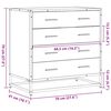 vidaXL Шкаф с чекмеджета Сонома дъб 70x41x70 cm Инженерна дървесина