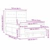 vidaXL Легло с пружинирана основа Тъмнозелено 140 x 190 cm Кадифе