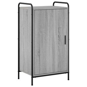 vidaXL Шкаф за обувки 51 x 36,5 x 93 см Инженерна дървесина Сив Сонома