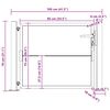 vidaXL Градинска порта 100x75 см, кортенова стомана