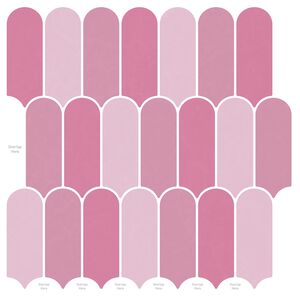 vidaXL Плочка с перо 20 pcs Розово 30 x 30 cm Полиуретан и PET