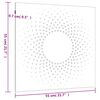 vidaXL Градинска декорация 55x55 см кортенова стомана дизайн слънце