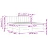 vidaXL Рамка за легло с матрак с матрак Тъмен сив 200 x 200 cm Кадифе