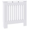 vidaXL Калъф за радиатор 2 pcs Бяло 78 x 19 x 81,5 см Инженерно дърво