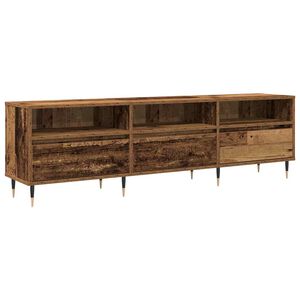 vidaXL ТВ шкаф Старо дърво 150 x 30 x 45 см Инженерно дърво