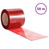 vidaXL Завеса за врата червена 200x1,6 мм 50 м PVC