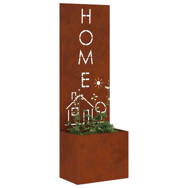 vidaXL Екран за градинска неприкосновеност Ръждясало 50 x 140 cm