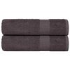 vidaXL Кърпи за душ FROGN 2 бр. Антрацит 70x140 см 360 г/м&sup2;