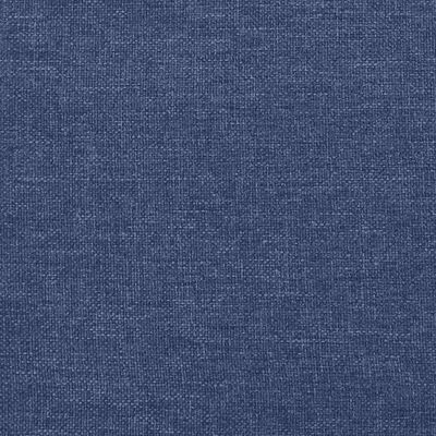 vidaXL Боксспринг легло с матрак, синя, 90x200 см, плат