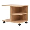 vidaXL Подвижна етажерка, 50x35x42 см, цвят дъб