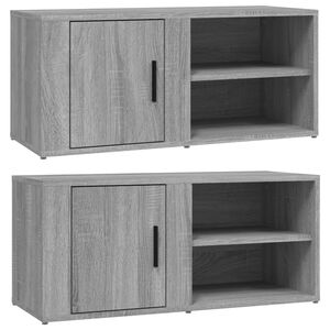 vidaXL ТВ шкафове, 2 бр, сив сонома, 80x31,5x36 см, инженерно дърво