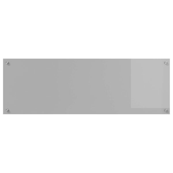 vidaXL Кухненски заден панел Светлосиво 120 x 40 cm закалено стъкло
