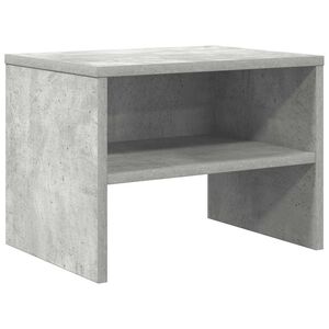 vidaXL Нощно шкафче, бетонно сиво, 40x30x30 см, инженерно дърво