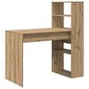 vidaXL Бюро Дъб Инженерно дърво 113 x 54 x 120 см