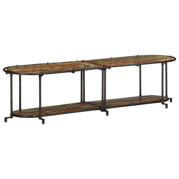 vidaXL ТВ шкаф 160x42x40 cm Масивна дървесина Възстановена