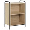 vidaXL Шкаф за книги 55,5 x 33 x 174 см Инженерна дървесина Дъб сонома