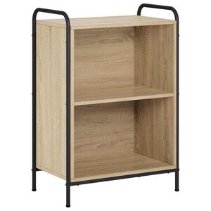 vidaXL Шкаф за книги 55,5 x 33 x 174 см Инженерна дървесина Дъб сонома
