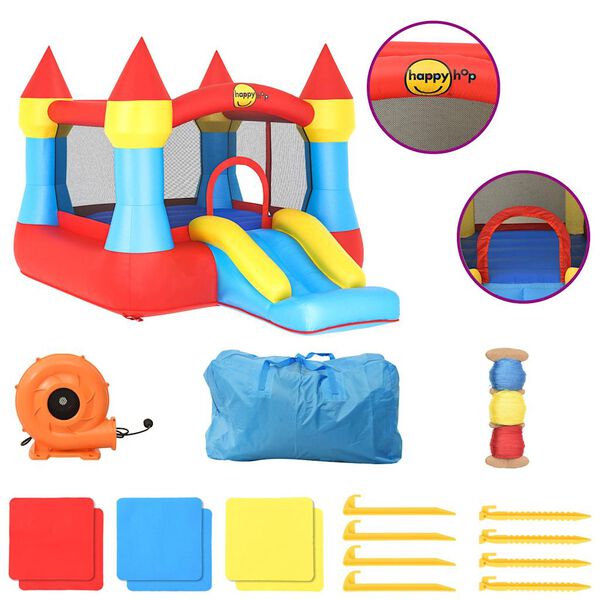 Happy Hop Надуваем замък с пързалка 264x365x214 см