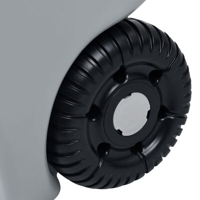 vidaXL Резервоар за вода на колела за къмпинг 40 л сив