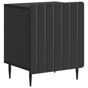 vidaXL Нощен шкаф Черно 43 x 34,5 x 52 см Инженерна дървесина