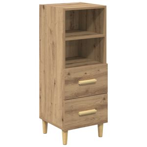 vidaXL Служебен шкаф дъб артизан 34 x 34.5 x 90 см Инженерна дървесина