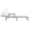 vidaXL Шезлонг регулируем в 4 позиции 155,5x57x28 см полипропилен