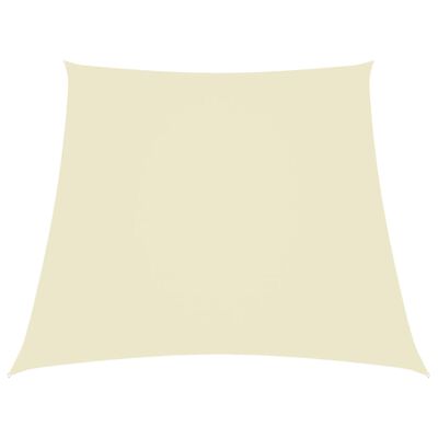 vidaXL Платно-сенник, Оксфорд текстил, трапец, 2/4x3 м, кремаво