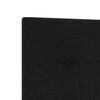 vidaXL Рамка за легло с таблото Черно 90 x 200 cm текстил