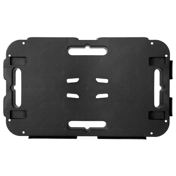 vidaXL Транспортна количка черна полипропиленова 300 кг