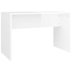 vidaXL Табуретка за тоалетка бял гланц 70x35x45 см инженерно дърво