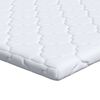 vidaXL Кокосов Топпер Бяло 200 x 200 cm Жакардова материя
