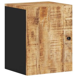 vidaXL Стенен шкаф за баня 38x33x48 см масивно мангово дърво
