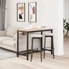vidaXL Маса Естествен 100 x 50 x 77 см Инженерна дървесина и стомана