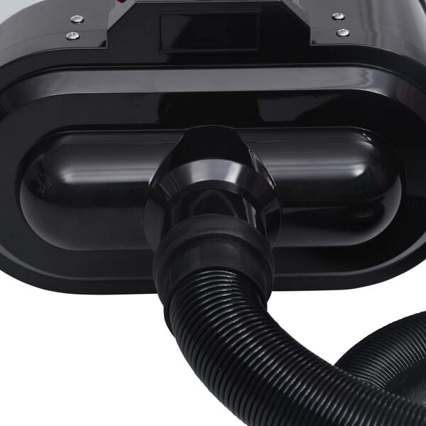 vidaXL Сешоар за домашни любимци, двоен мотор, черен